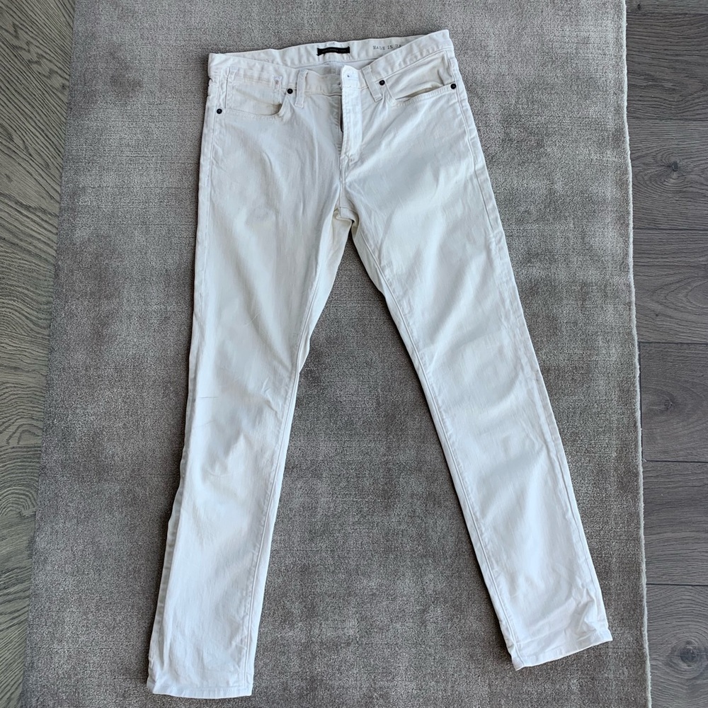 John Varvatos Star USA Off White Bowery Jeans